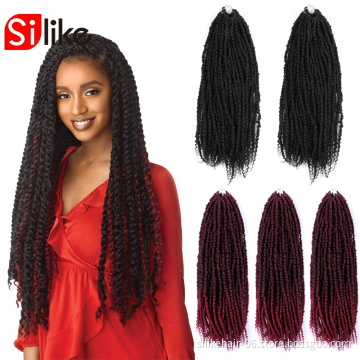 24Inch Passion Twist Water Wave Crochet Braiding Hair Long Bohemian Hair for spring Twist Hair Braids Synthetic Extensions